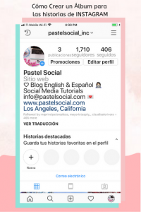 irregular botón mental Cómo crear un Álbum para las historias de Instagram – Pastel Social